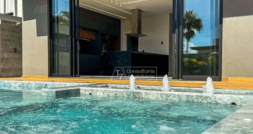 Sobrado com 3 dormitórios à venda, 311 m² por r$ 3.200.000,00 - condomínio jardim paradiso - indaiatuba/sp