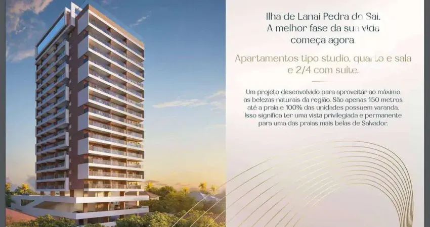 Lanai Pedra do Sal - Apartamento residencial à venda, Itapuã, Salvador.
