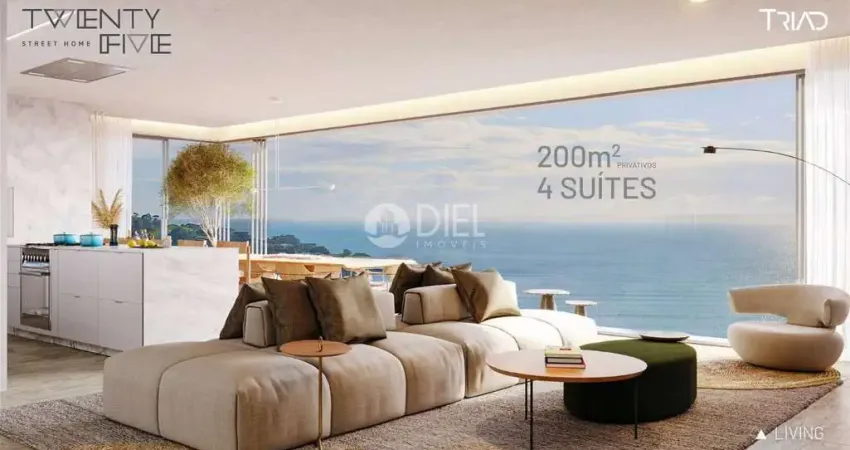 Apartamento com 4 suítes em itapema-sc quadra mar, centro, itapema - sc