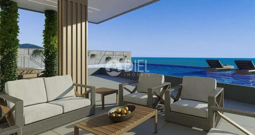 Frente mar com 4 suítes e 3 vagas em itapema-sc, estreito, itapema - sc