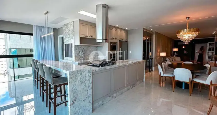 Finamente mobiliado frente mar com 4 suítes!, meia praia, itapema - sc