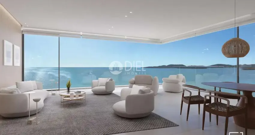 Apartamento com 4 suítes - frente ao mar, meia praia, itapema - sc