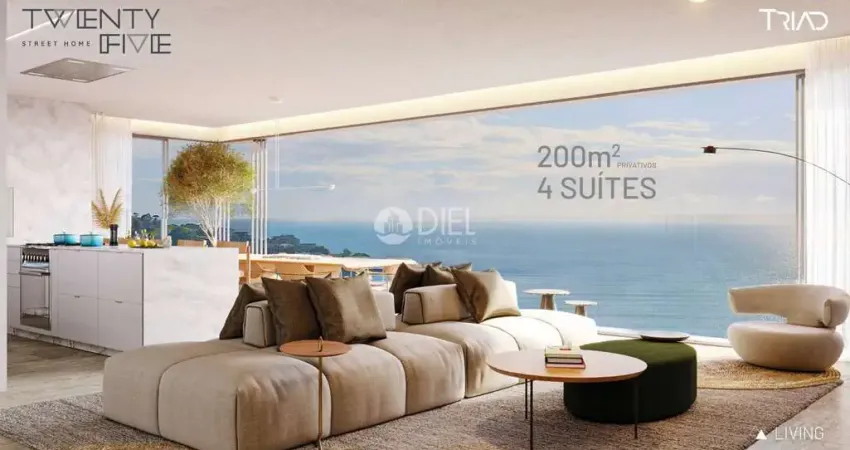 Apartamento com 4 suítes em itapema-sc quadra mar, centro, itapema - sc