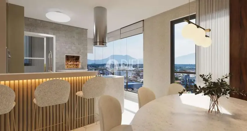 Apto com 2 suítes + 1 dormitório e 2 vagas!, jardim dourado, porto belo - sc