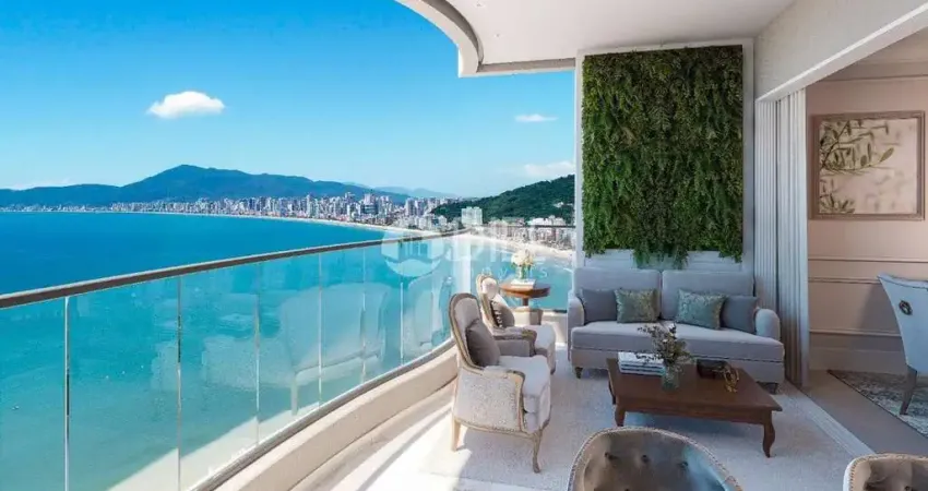 Apto vista mar com 4 suítes e 3 vagas!, canto da praia, itapema - sc