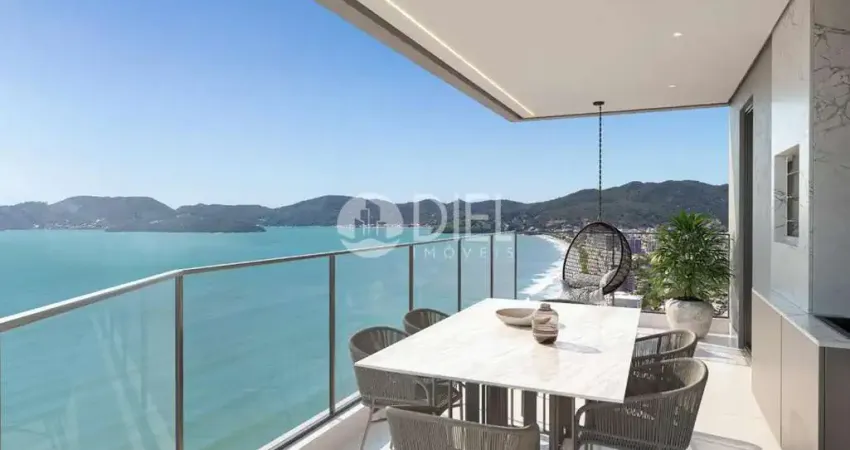 Penthouse na quadra mar com 4 suítes e 3 vagas, meia praia, itapema - sc