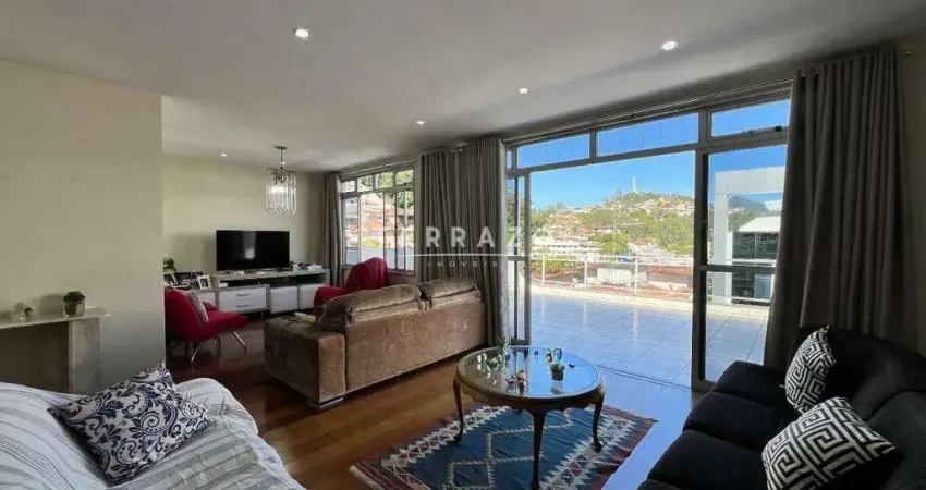 Cobertura à venda, 4 quartos, 2 suítes, 2 vagas, várzea - teresópolis/rj