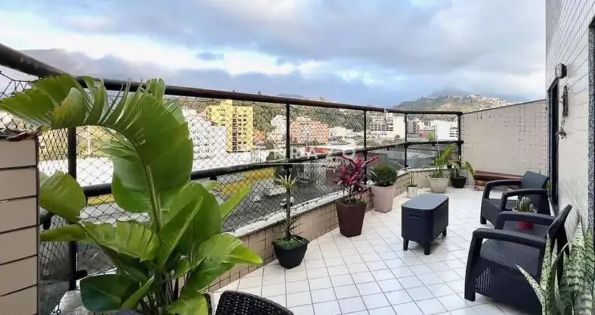 Cobertura à venda, 3 quartos, 1 suíte, 1 vaga, várzea - teresópolis/rj