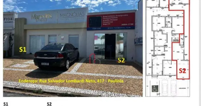 Sala comercial com 1 sala para alugar na Rua Salvador Lombardi Netto, Nova Paulínia, Paulínia