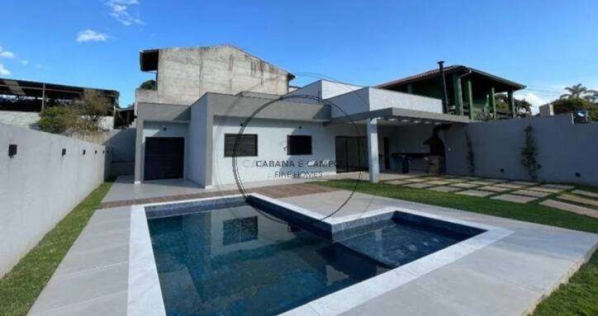 Casa à venda em Atibaia-SP, Portão: 3 quartos, 1 suíte, 1 sala, 2 banheiros, 4 vagas, 170m² de área