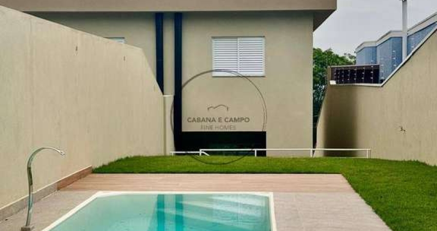 Sobrado novo à venda com 03 suítes e piscina - Jd. Paulista Atibaia
