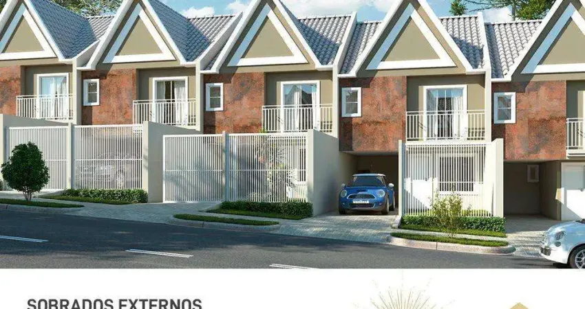 Sobrado para Venda em Curitiba, Santa Cândida, 3 dormitórios, 1 suíte, 2 banheiros, 2 vagas