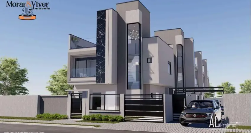 Sobrado para venda em curitiba, capão raso, 3 dormitórios, 1 suíte, 4 banheiros, 2 vagas