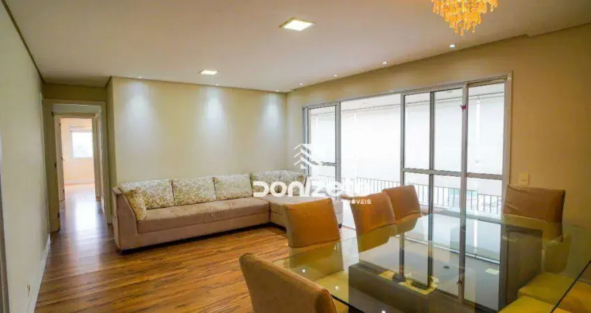 Apartamento com 3 dormitórios para alugar, 133 m² por r$ 10.986,00/mês - jardim - santo andré/sp