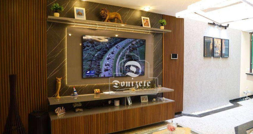 Sobrado com 3 dormitórios à venda, 162 m² por R$ 1.250.000,00 - Vila Scarpelli - Santo André/SP