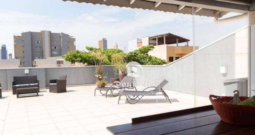 Cobertura com 3 dormitórios, 335 m² - venda por R$ 1.448.997,00 ou aluguel por R$ 8.275,00/mês - Campestre - Santo André/SP