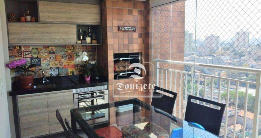 Apartamento com 3 dormitórios à venda, 86 m² por R$ 746.000,00 - Vila Valparaíso - Santo André/SP