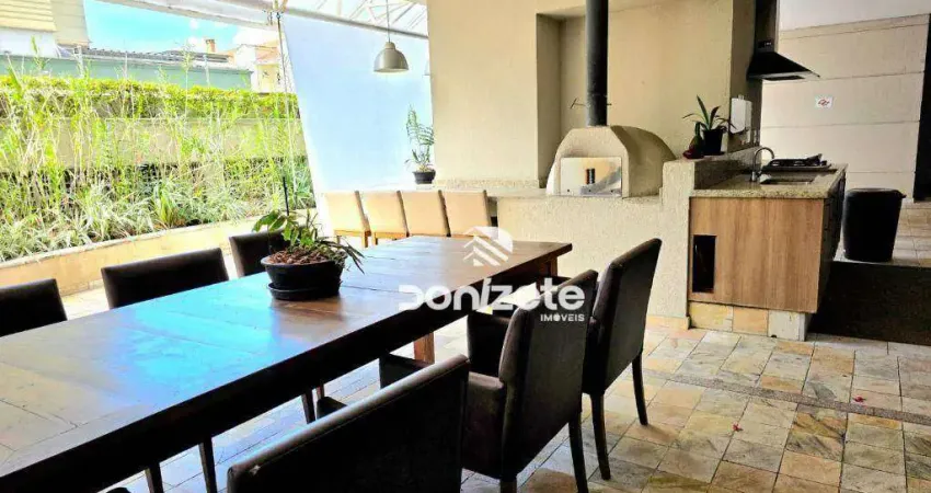 Apartamento com 4 dormitórios à venda, 189 m² por r$ 2.350.000,00 - jardim são caetano - são caetano do sul/sp