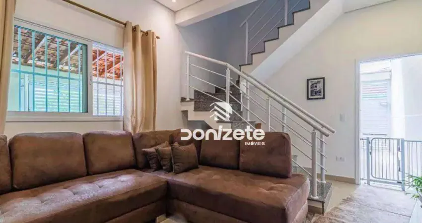 Sobrado com 2 dormitórios à venda, 90 m² por r$ 551.000,00 - jardim santo alberto - santo andré/sp