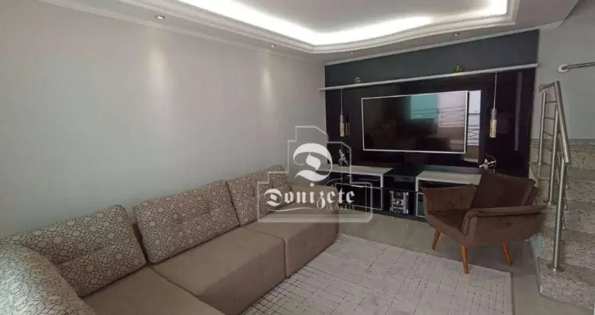 Sobrado com 3 dormitórios à venda, 158 m² por R$ 760.000,00 - Vila Assunção - Santo André/SP