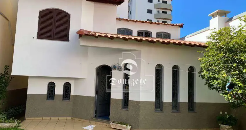 Sobrado com 4 dormitórios, 400 m² - venda por R$ 2.799.000,00 ou aluguel por R$ 14.500,00/mês - Vila Bastos - Santo André/SP