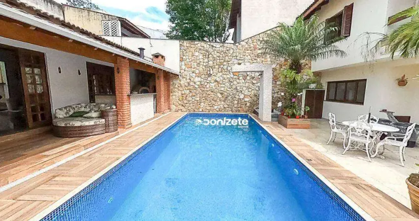 Sobrado com 4 dormitórios, 500 m² - venda por r$ 3.000.000,00 ou aluguel por r$ 25.961,00/mês - campestre - santo andré/sp