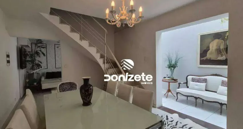 Sobrado com 3 dormitórios, 305 m² - venda por r$ 2.100.000,00 ou aluguel por r$ 10.200,00/mês - jardim - santo andré/sp