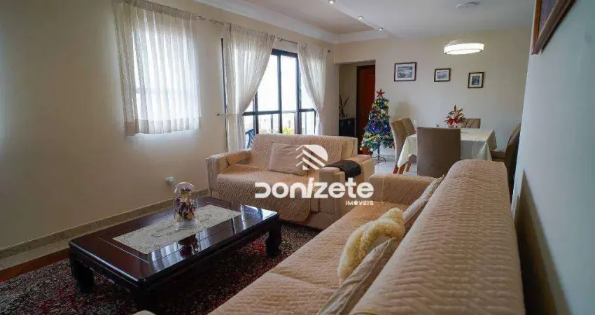 Apartamento com 3 dormitórios à venda, 165 m² por r$ 990.000,00 - vila bastos - santo andré/sp