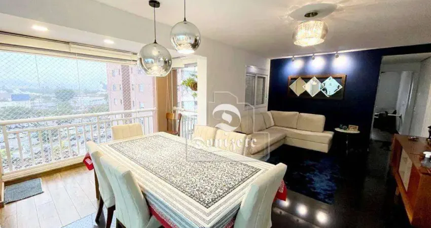 Apartamento com 3 dormitórios à venda, 86 m² por R$ 798.000,00 - Vila Homero Thon - Santo André/SP