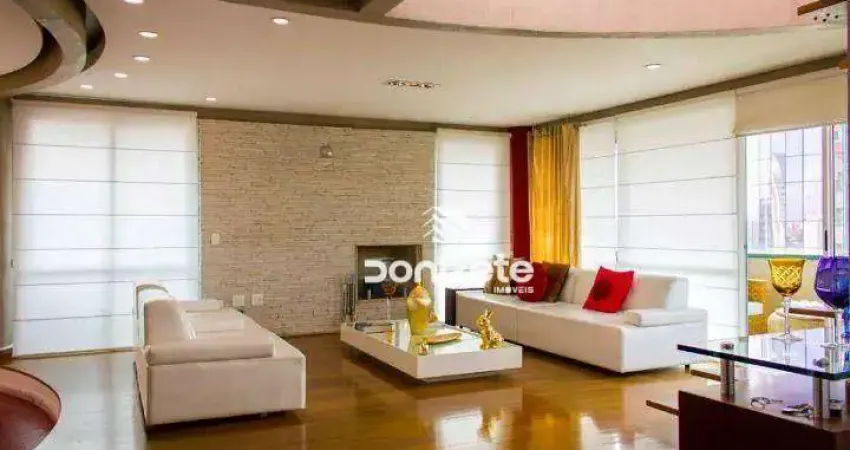 Cobertura com 5 dormitórios, 414 m² - venda por r$ 3.490.000,00 ou aluguel por r$ 22.056,67/mês - jardim - santo andré/sp