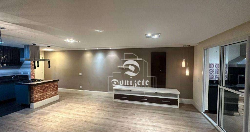 Apartamento com 3 dormitórios, 115 m² - venda por R$ 1.070.000,00 ou aluguel por R$ 8.340,75/mês - Vila Valparaíso - Santo André/SP