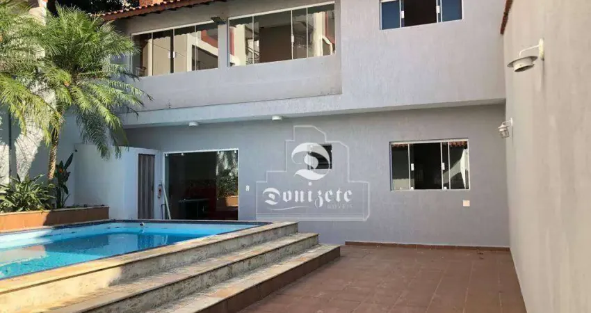 Casa com 3 dormitórios, 402 m² - venda por R$ 1.799.000,00 ou aluguel por R$ 8.443,00/mês - Vila Valparaíso - Santo André/SP