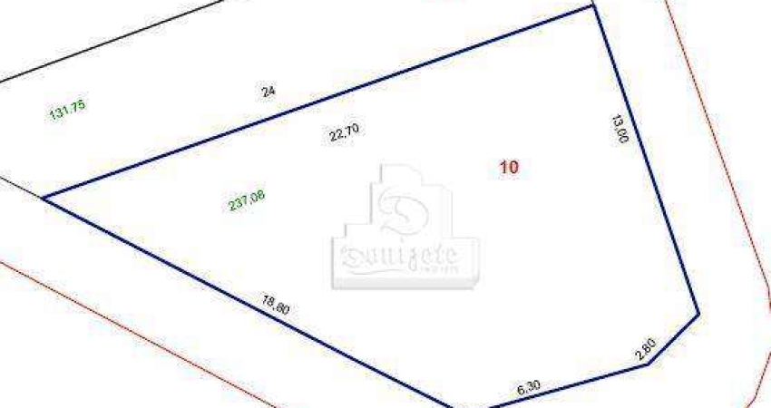 Terreno à venda, 237 m² por R$ 1.499.900,00 - Vila Pires - Santo André/SP