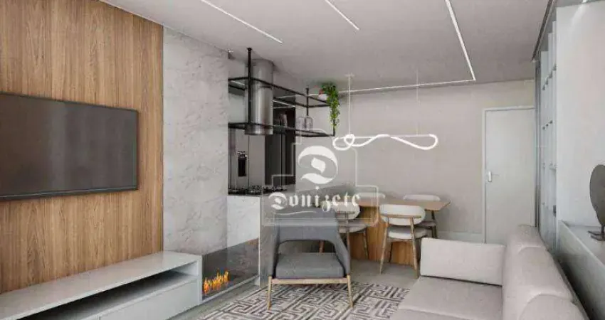 Apartamento com 2 dormitórios à venda, 59 m² por R$ 648.655,01 - Jardim - Santo André/SP
