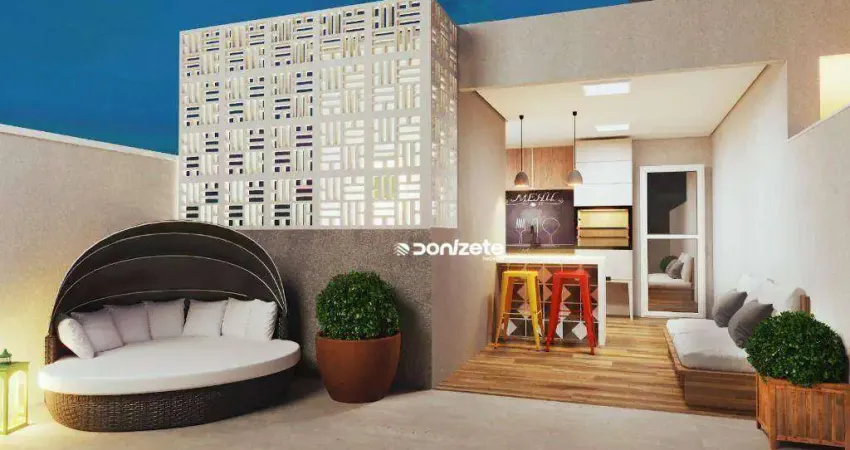 Cobertura com 2 dormitórios à venda, 111 m² por r$ 499.000,00 - vila eldízia - santo andré/sp