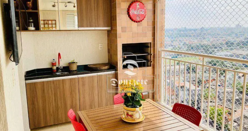 Apartamento com 3 dormitórios à venda, 86 m² por R$ 770.000,00 - Vila Valparaíso - Santo André/SP