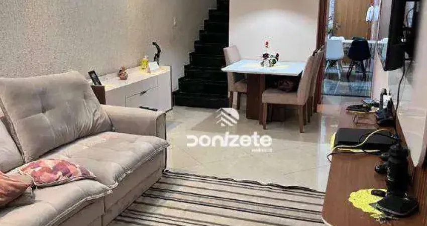 Sobrado com 3 dormitórios à venda, 109 m² por r$ 650.000,00 - vila homero thon - santo andré/sp
