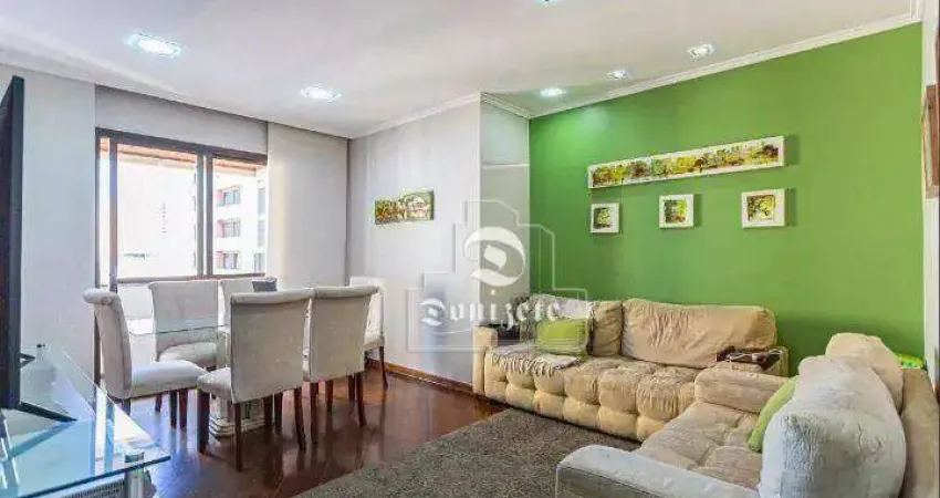 Apartamento à venda  110m2a/u , 3 dormitórios c/ 02 vagas Paralelas à venda, 110 m²a/u - por R$ 605.000,00 - Vila Assunção - Santo André/SP