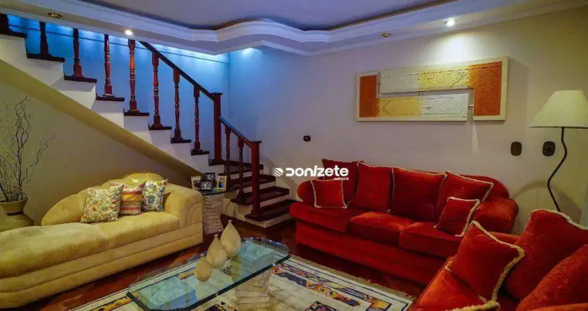 Sobrado com 3 dormitórios à venda, 271 m² por r$ 705.000,00 - vila linda - santo andré/sp