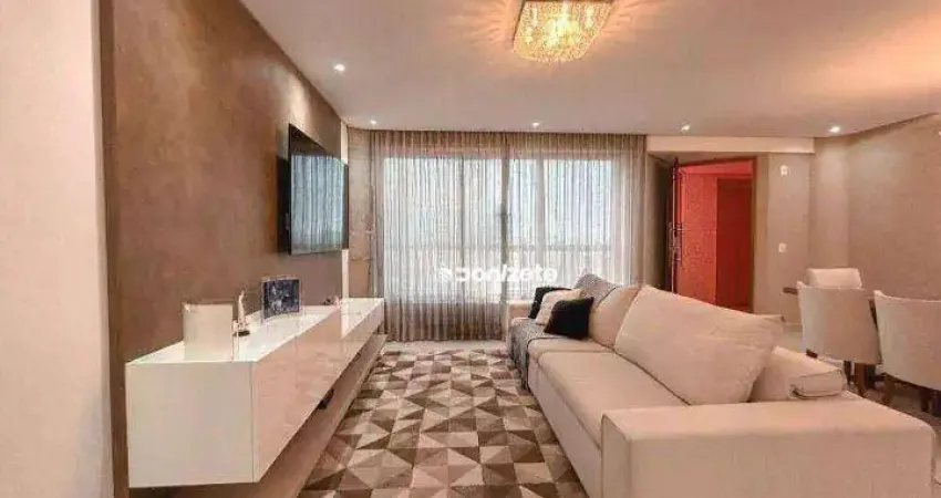 Apartamento com 3 dormitórios à venda, 120 m² por r$ 1.590.000,00 - campestre - santo andré/sp