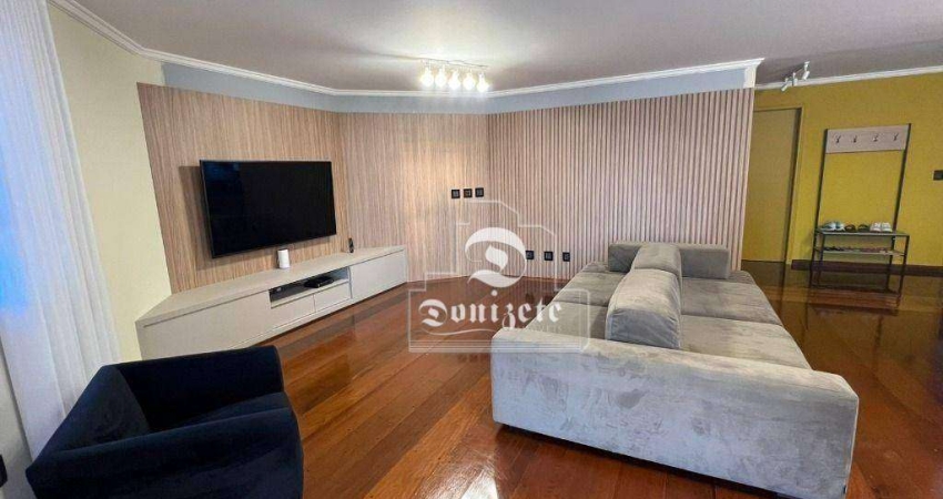 Apartamento com 4 dormitórios, 200 m² - venda por R$ 1.800.000,00 ou aluguel por R$ 16.828,83/mês - Vila Assunção - Santo André/SP