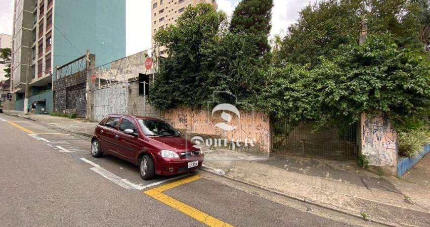 Terreno à venda, 600 m² por R$ 3.179.996,00 - Jardim - Santo André/SP