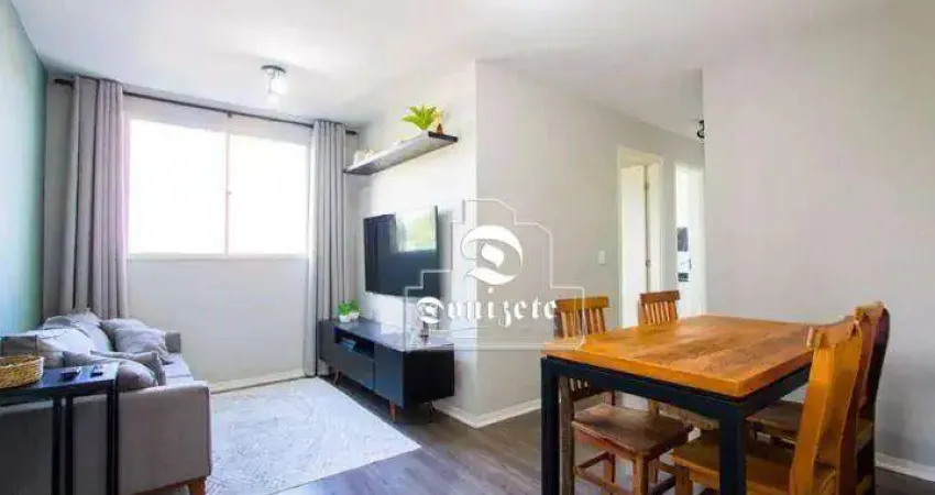 Apartamento com 2 dormitórios à venda, 49 m² por R$ 320.000,00 - Vila Homero Thon - Santo André/SP