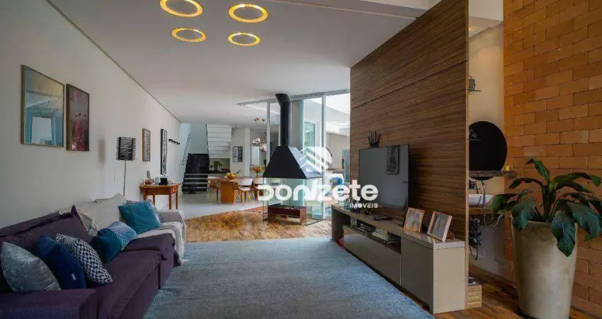 Sobrado com 3 dormitórios à venda, 285 m² por r$ 2.200.100,00 - vila assunção - santo andré/sp