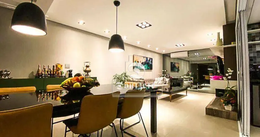 Apartamento com 3 dormitórios, 120 m² - venda por r$ 1.500.000,00 ou aluguel por r$ 7.950,00/mês - jardim - santo andré/sp