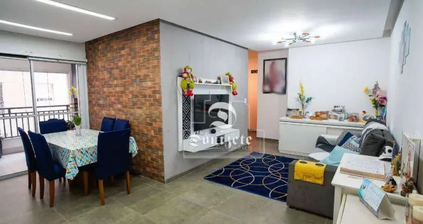 Apartamento com 3 dormitórios à venda, 94 m² por R$ 890.000,00 - Vila Scarpelli - Santo André/SP