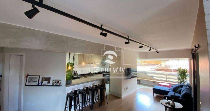 Apartamento com 3 dormitórios à venda, 110 m² por R$ 730.000,00 - Vila Valparaíso - Santo André/SP