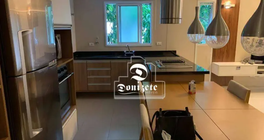 Apartamento com 1 dormitório para alugar, 70 m² por R$ 5.333,00/mês - Jardim - Santo André/SP