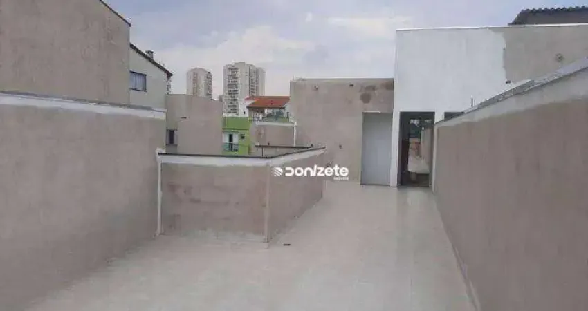 Cobertura com 2 dormitórios à venda, 120 m² por r$ 579.000,00 - vila valparaíso - santo andré/sp