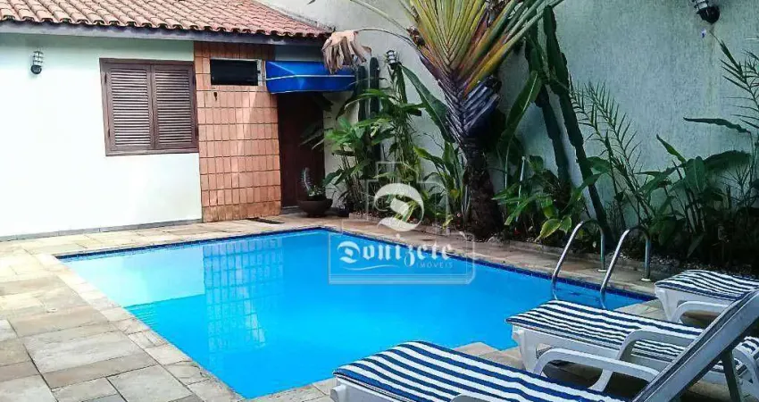 Sobrado com 4 dormitórios à venda, 355 m² por r$ 2.500.000,00 - campestre - santo andré/sp